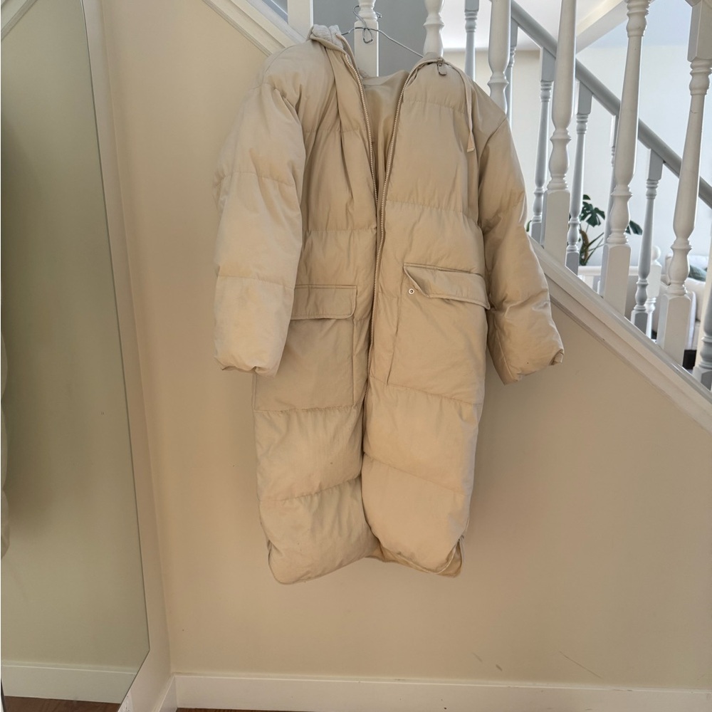 ASOS Cream Puffer Jacket